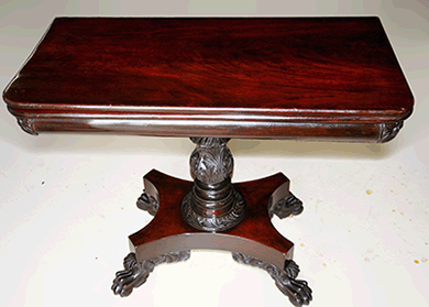 Game Table; Wood Refinishing